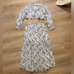Free People Floral 2 Piece Set